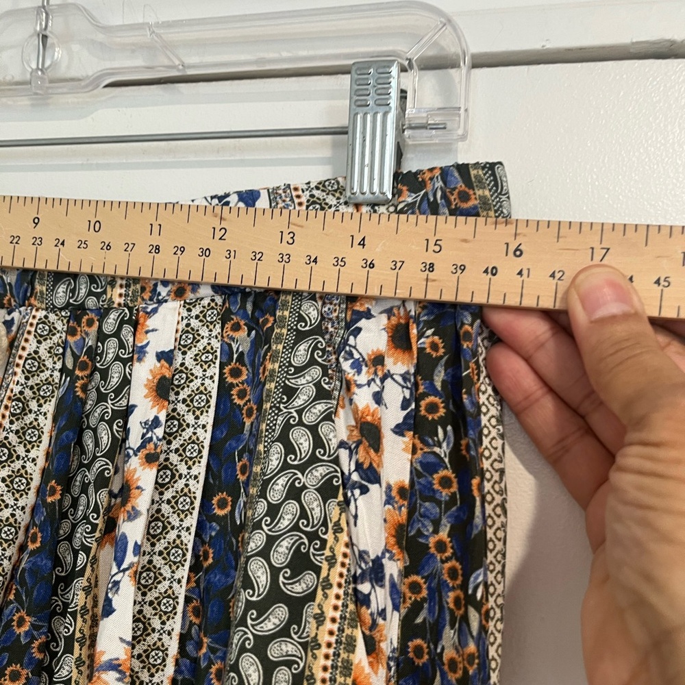 Pol Patchwork Print Called Out Boho Jogger Pants … - image 6